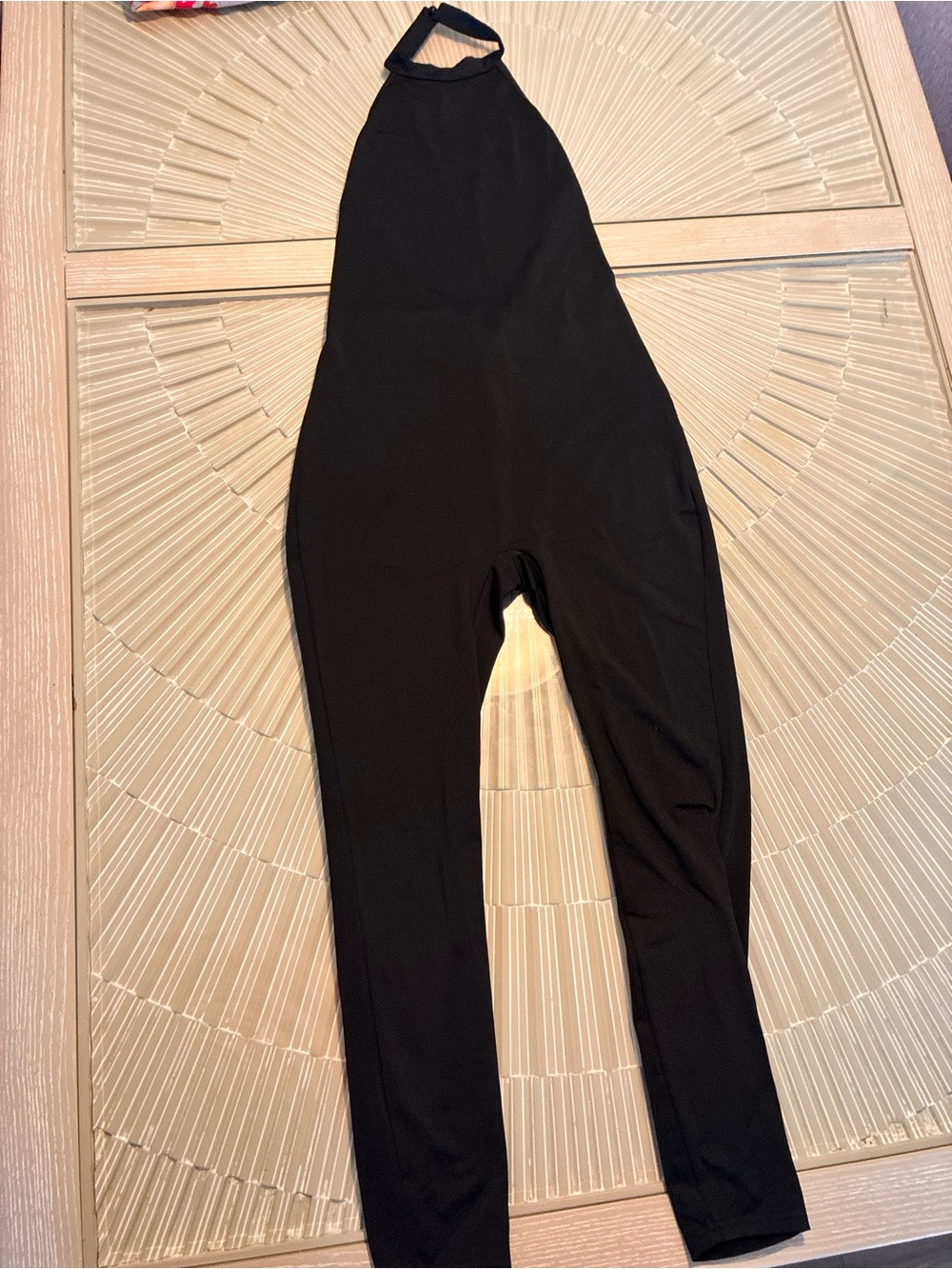 SHEIN Black Halter Jumpsuit